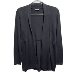 Garnet Hill Cashmere Knit Sweater Cardigan Longline Lagenlook